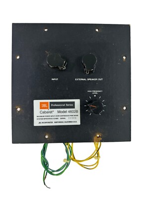 JBL 4602B Cabaret Series Monitor Speaker Input Output Cross Over Panel