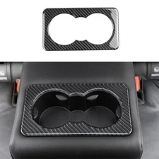 For Jaguar XE 2016-2021 Water Cup Holder Panel Rear Armrest Real Carbon Fiber