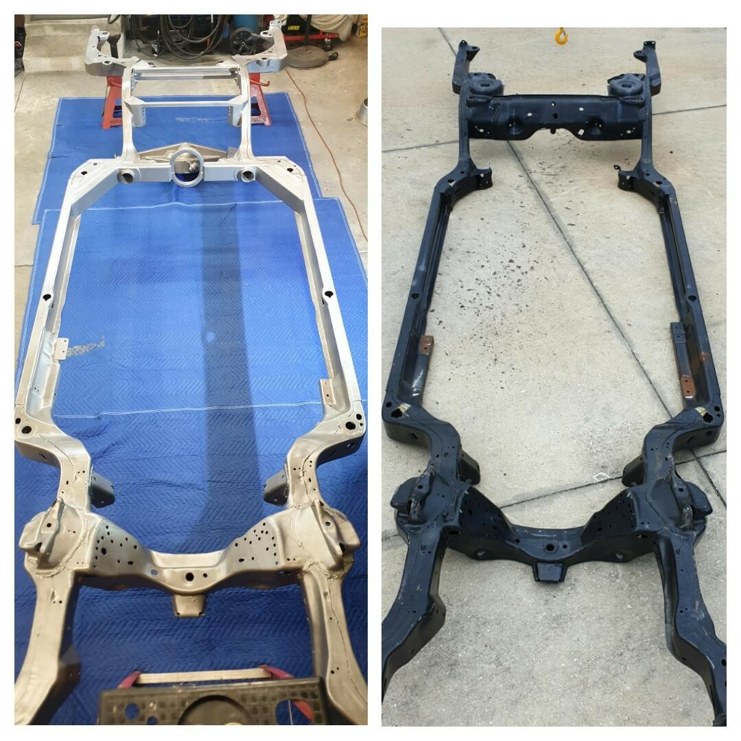 El Camino GBody Pro Street Drag Tubbed BackHalf 4Link Chassis Frame