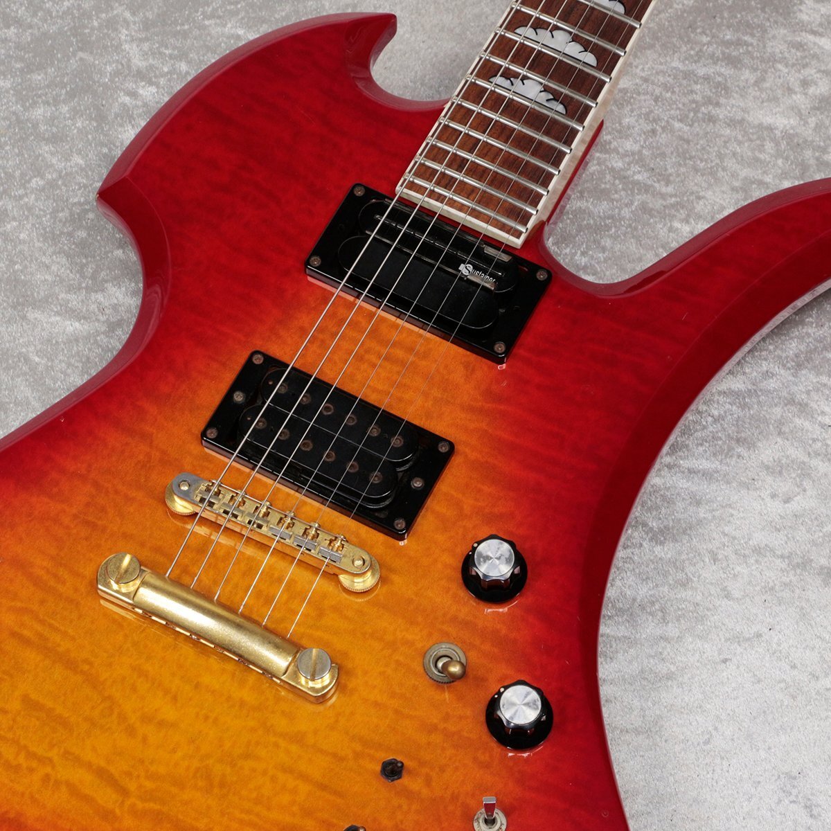 FERNANDES BURNY MG-165S Cherry Sunburst hide Model | eBay