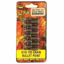 12 BULLET IN A CARD PACK TRU-FLITE BULLET POINT, YOUR PURCHASE PROTECT BOW HUNTN