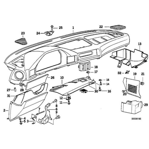 Verschlusskappen 7,0mm - Für BMW 3er 5er X3 X5 X6 Z4 Modelle