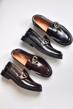 Tod's Women's Leather Flat Bottomed Low Heeled Loafers Shoes Luxury old money