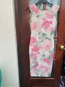 pink boutique lace dress