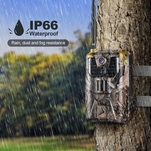 4G LTE Wildkamera 30MP 4K Überwachungskamera PIR Nachtsicht App Handy Jagdkamera - Bild 13 von 17