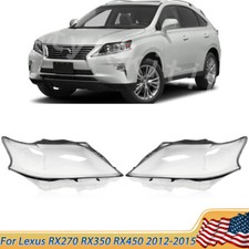 Left & Right Headlamp Headlight Lens Cover Fo...