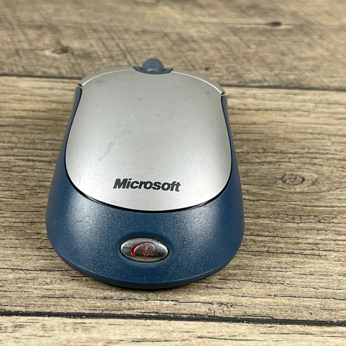 Microsoft K80-00004 Blue/Sliver Wireless 3-Buttons USB