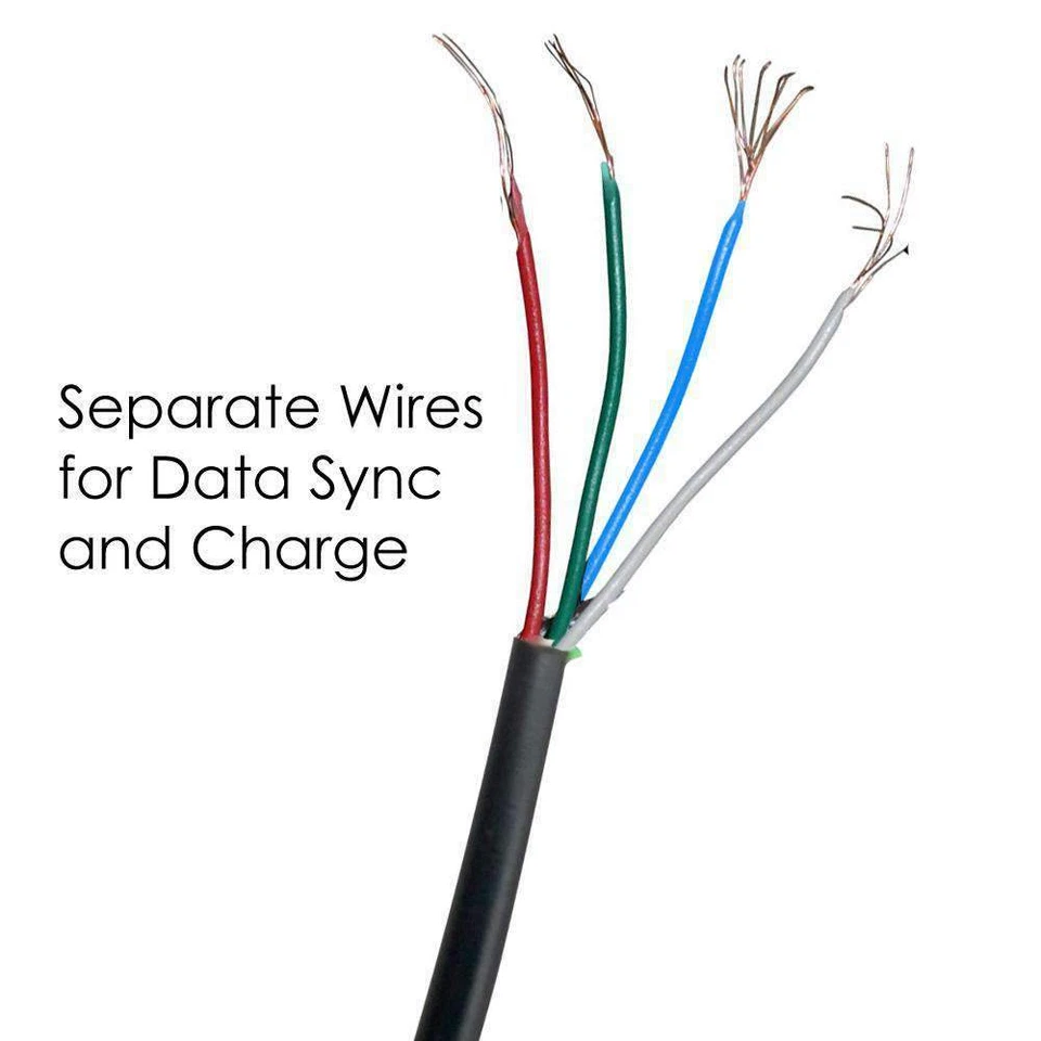 AMZER Micro USB 1ft Charging Cable for Samsung Nexus LG Android Phones and more - Image 2 of 4