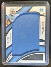 2022 Panini Immaculate Collegiate Sam Howell Jumbos RC #/99 Tar Heels