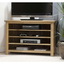 Solid Oak Corner Television Cabinet, Opus Oak  Living Room Furniture New