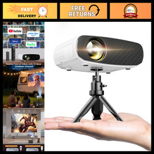 Portable Mini Projector 1080P HD, Tripod Included, Compatible with iPhone/Androi