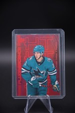 2023-24 Upper Deck Series 2 Fluorescence Red HENRY THRUN F-11 San Jose Sharks RC