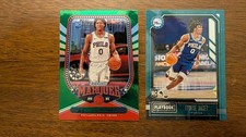 Tyrese Maxey Rookie Lot - Green Marquee & Playbook Philadelphia 76ers