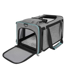 GAPZER Airline Approved Pet Carrier for Small Dogs  Cats Max 15 lbs 18x11x11"