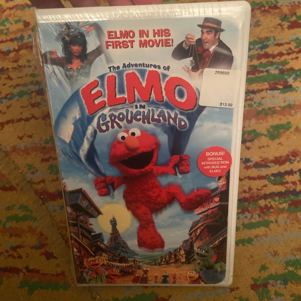 The Adventures Of Elmo In Grouchland (VHS, 1999, Clamshell) for