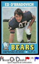 1971 Topps #78 Ed O'Bradovich Chicago Bears Vintage Football Card