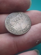 1710 German States Silesia Silver 3 Kreuzer ***WORN***