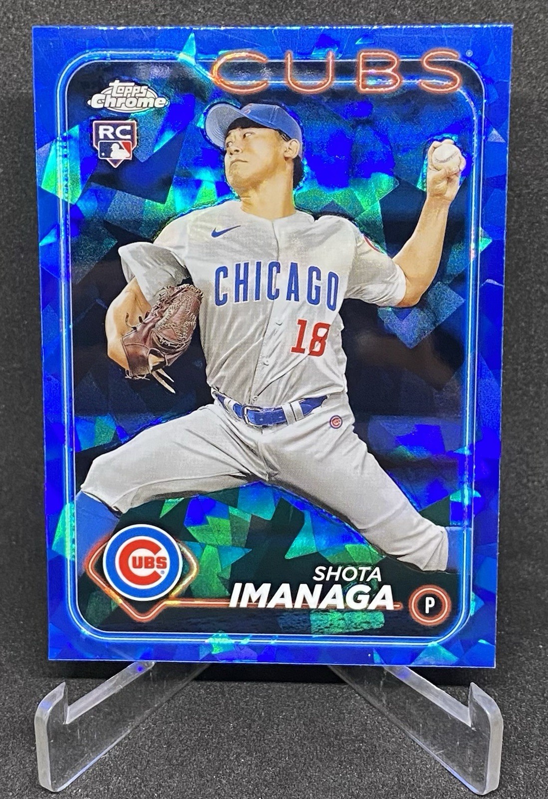 SHOTA IMANAGA 2024 Topps Chrome Sapphire RC Chicago Cubs CN#442