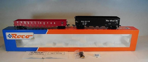 Roco Spur H0 1/87 Nr. 48498 Wagenpackung Burlington & Rio Grande USA OVP #8475 | Zustand: Gebraucht
