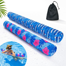 Inflatable Swimming Pool Noodle, 2 Pack Soft Fabric Quick Drying Covered Large P