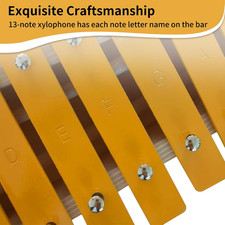 13 Keys Xylophone Cute Glockenspiel Metal Keys Percussion Rhythm Handheld Music