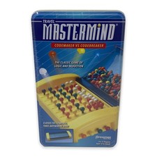 Travel Master Mind Codemaker VS Codebreaker Tin Container Closes To Compact NEW