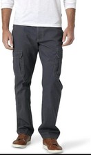 Wrangler Cargo Pants Regular Fit Taper Leg 7-Pocket Design Mens Size 32x32 Gray