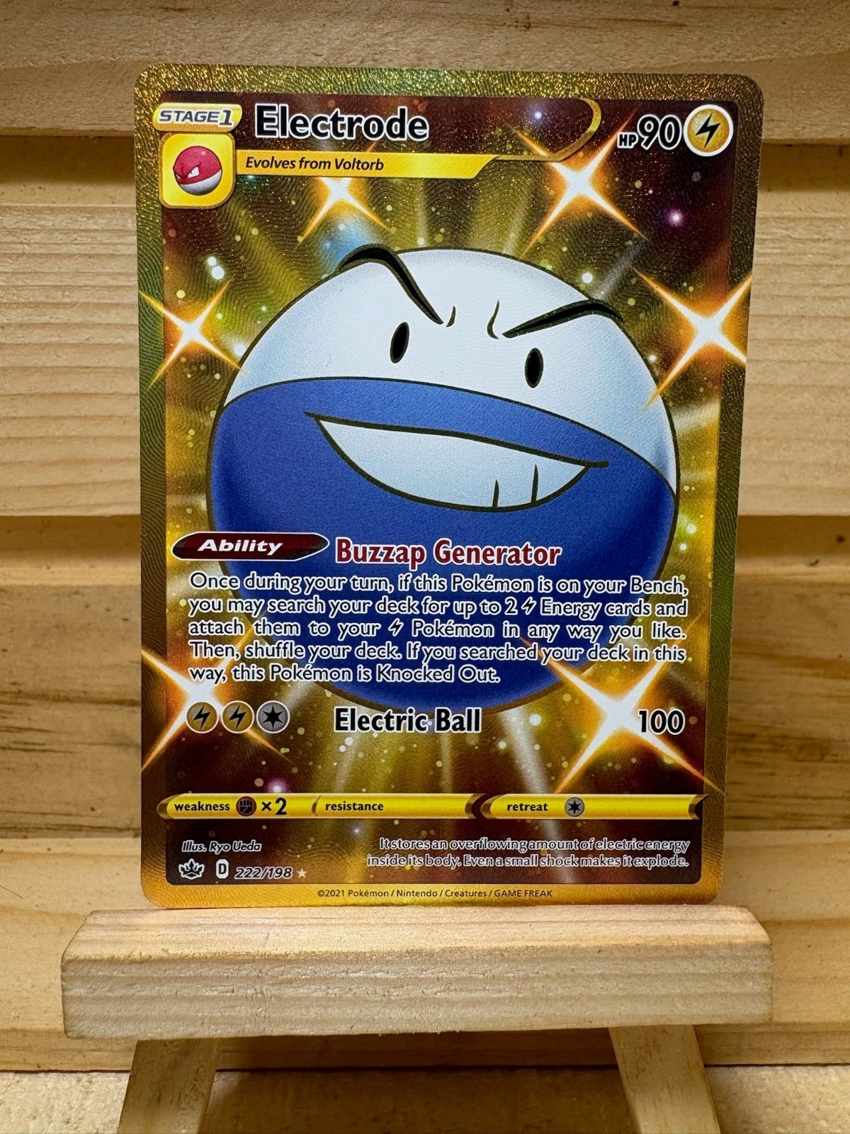 Electrode (Secret) 222/198 Pokemon TCG SWSH06: Chilling Reign Secret Rare NM