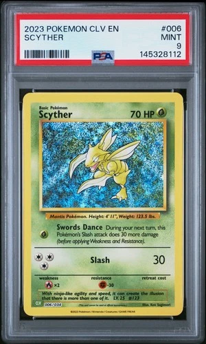 2023 POKEMON CLASSIC VENUSAUR & LUGIA EX DECK #006 SCYTHER PSA 9