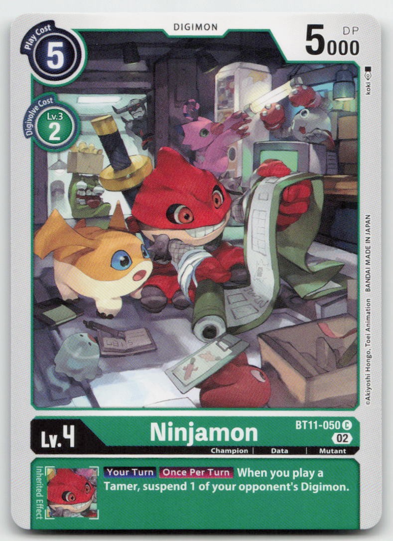 Ninjamon BT11-050 C C Dimensional Phase Digimon NM