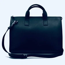 S.T. Dupont Navy Blue  Document / Laptop Holder, Briefcase 093101B, New In Bag