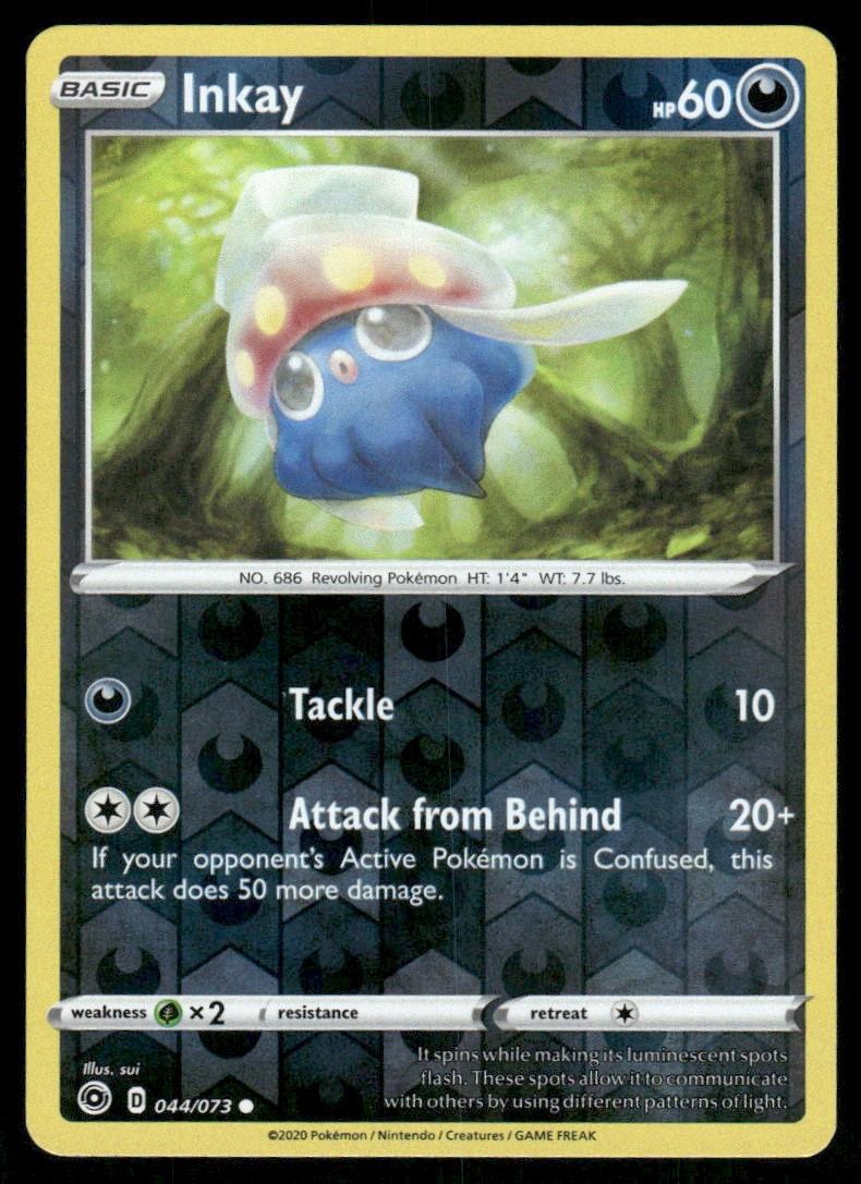 Inkay Champion's Path [44/73] Common Reverse Holofoil NM Pokemon