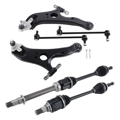 Front Lower LH & RH Control Arm + CV Axle Assembly for Toyota Sienna 11-2015 FWD