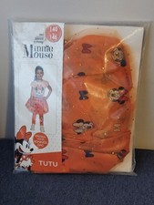 Minnie Mouse Orange Tutu Skirt Girls 9-11 Years Disney Licensed NWT