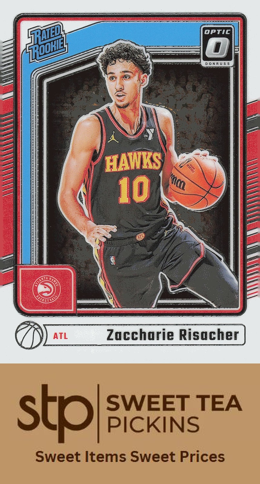 2024-25 Donruss Optic #268 Zaccharie Risacher Holo