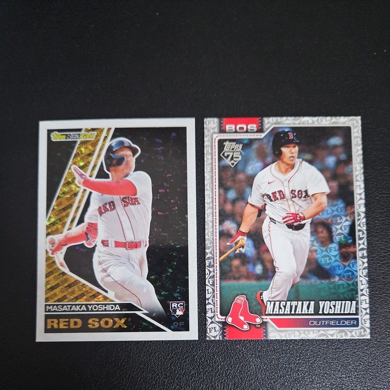 Masataka Yoshida 2026 Red Sox Topps Spring Training 2 & 23' Topps Black Gold RC