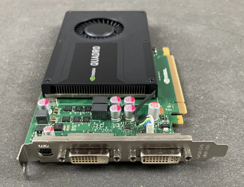 PNY NVIDIA Quadro K2000D - 2GB GDDR5 PCIe x16 Tarjeta Gráfica/GPU (VCQK2000D-T) - Imagen 2 de 4