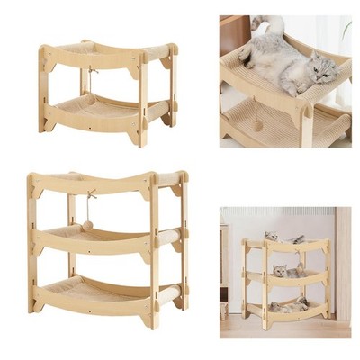 Katzenkratzer Couch Bett Möbel Schutz Schlafen Modern Stilvoll Holz