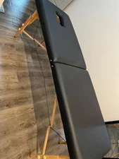 BestMassage XTS-MT296 73 inch Folding Massage Table with Carry Case - Black