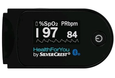 SILVERCREST PULSOXIMETER PULSMESSGERÄT OXIMETER MIT APP SPO 55  OVP  