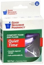 Good Neighbor Pharmacy Soft Foam Ear Plugs with Case 10 pairs