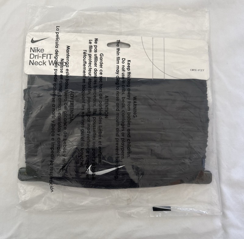 NEW Nike Dri-FIT Neck Wrap Adult Unisex Black Running Gaiter Snood OSFM