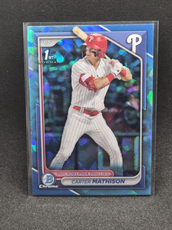 2024 Bowman Draft Sapphire Carter Mathison 1st Bowman Sapphire