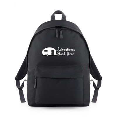 Adventures Start Here Caravan Wohnmobil Camper Rucksack Backpack Arbeitszimmertasche
