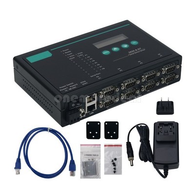 MOXA NPort 5650-8-DT 8-Port Serial Server For Wall-mount Guide-rail Installation