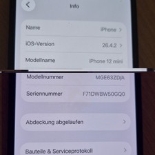 Apple iPhone 12 mini 128 GB Blau ohne Simlock iOS Kein Kabel Dabei