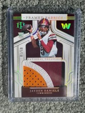 2024 National Treasures Jayden Daniels Framed Fabrics RC GOLD HOLO /10 3 Color