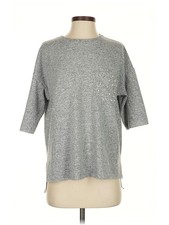 Dex Women Gray Pullover Sweater XS
