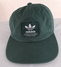 Vintage Adidas Three Stripe Green Adjustable Golf Hat EUC