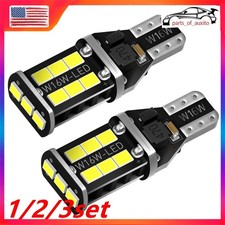 912 Led Bulb Reverse Backup Light 921 T15 W16w Super Bright White Canbus 12set